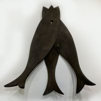 3 Curved Wooden Fish